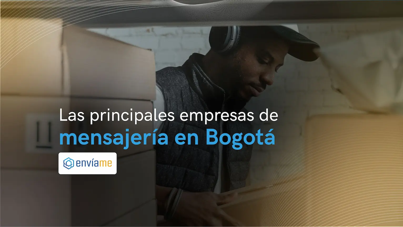 Conductor entregando paquetes en México